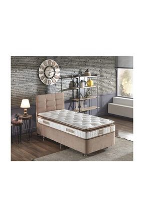 Niron Yatak Cozy Tek Kisilik Yatak Seti Mavi Kumas Baza Baslik Ve Yatak Takimi Trendyol
