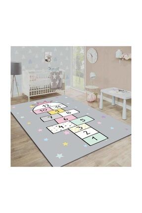 Soho Hali Soho Tavsanli Ve Kizli Seksek Cocuk Odasi Halisi 80x150 Trendyol