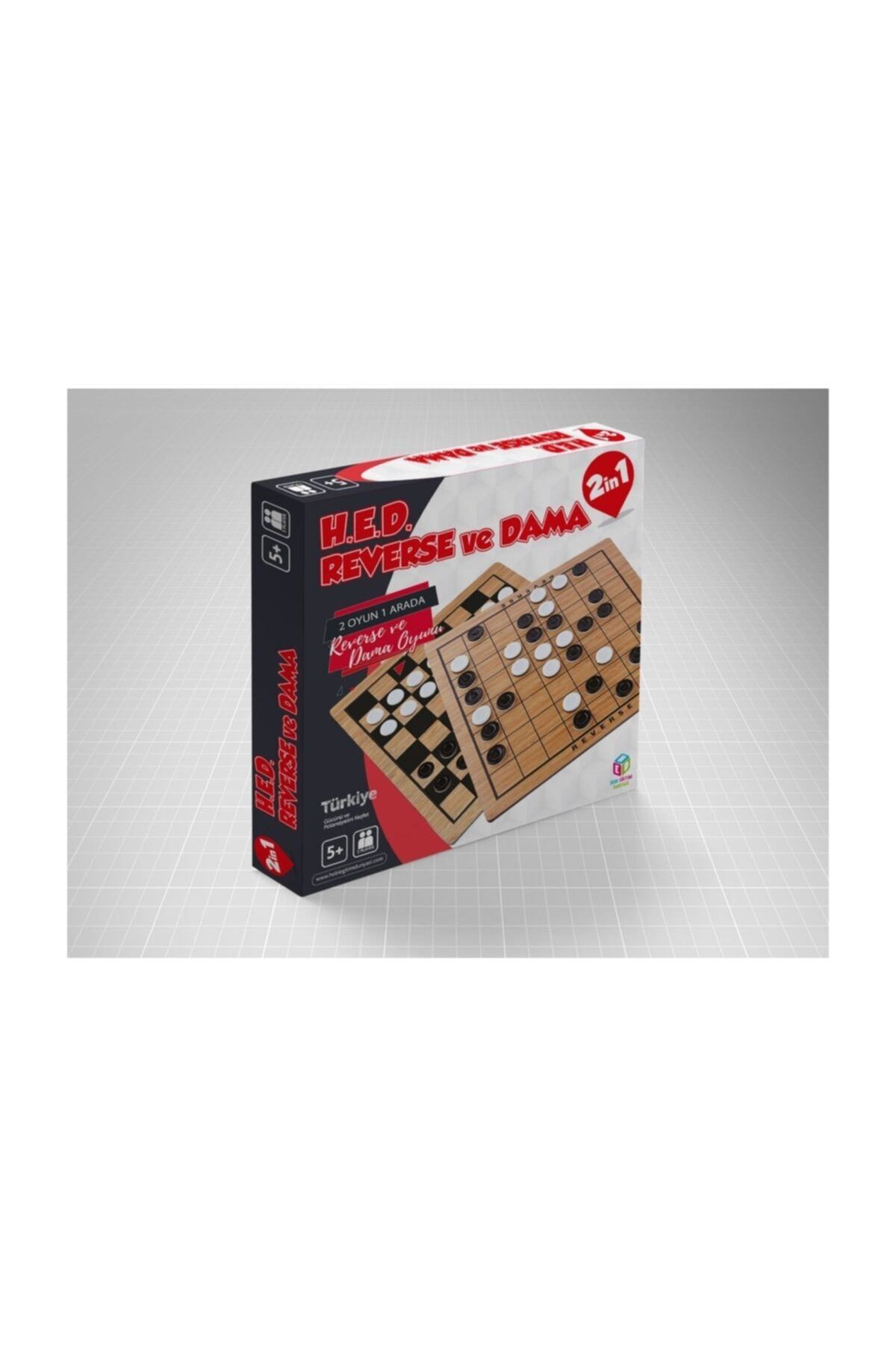 sinerjim-Hobby Education World - Fun Game /Toy -Reverse and Checkers 2 in 1 1
