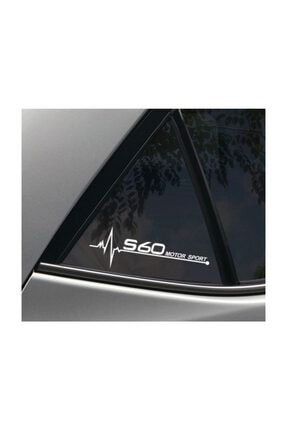 Volvo S60 Yan Cam Sticker Oto Kapı Çıkartma 20cmx7cm HACERAX81