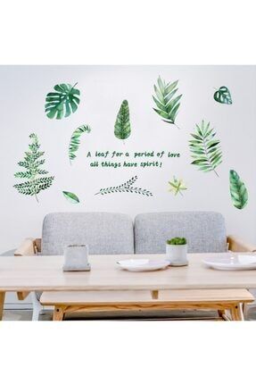 Orman Yeşillikleri Ev Salon Ofis Dekorasyonu Duvar Dekoru Sticker 1