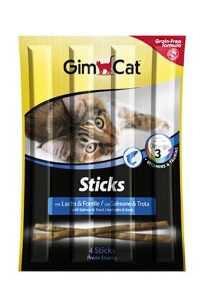 Sticks Alabalıklı Somonlu Kedi Ödül Çubukları 4'lü 20 gr X 5 Paket GCSASKÖÇ5