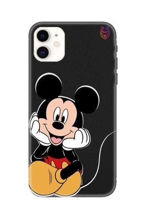 Iphone 11 - Siyah Silikon Kılıf - Mickey Mouse KK0000099