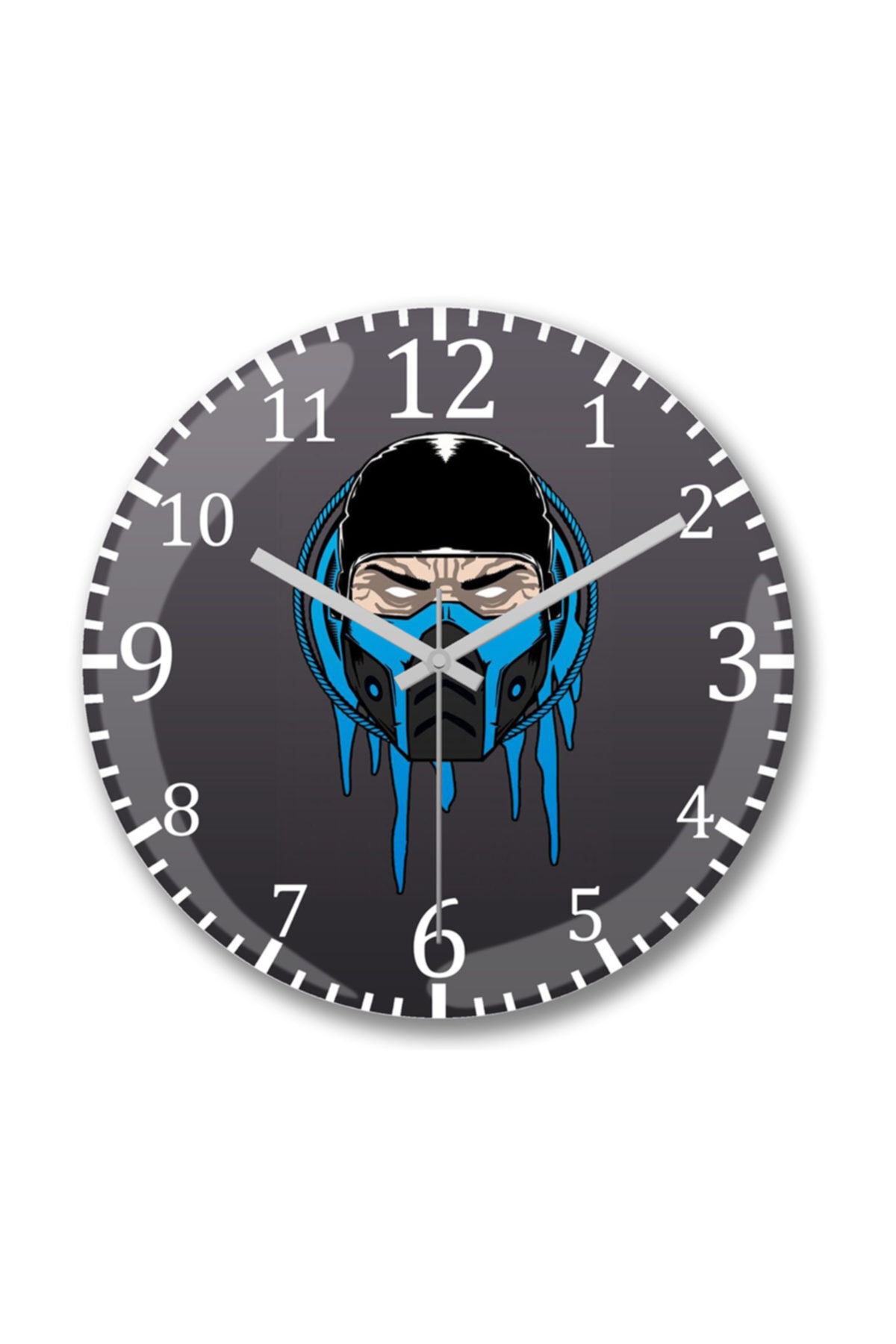 Sub Zero 2 Wall Clock Curved Glass
