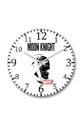 Moon Knight Marvel Duvar Saati Bombeli Gercek Cam S1914