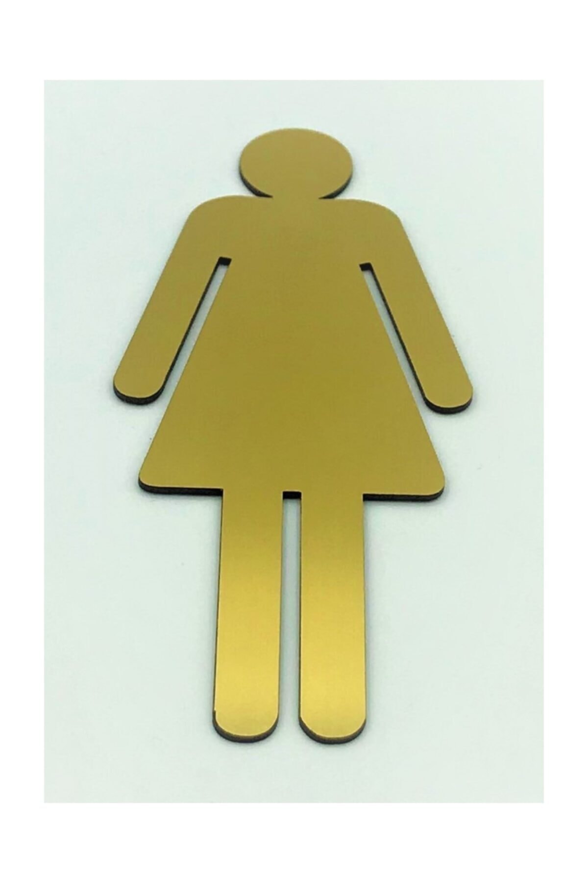 Wc Toilet Sign Female, Door And Wall Orientation Plate 15 Cm X 6.5 Cm Wc Symbol Wc Icon