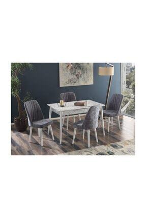Mymassa Torino Antik Beyaz Mdf Yemek Masasi Ve Legno Sandalye Takimi Trendyol