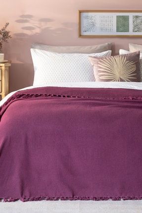 English Home Pure Dokuma Cift Kisilik Yatak Ortusu 240x260 Cm Gri Trendyol