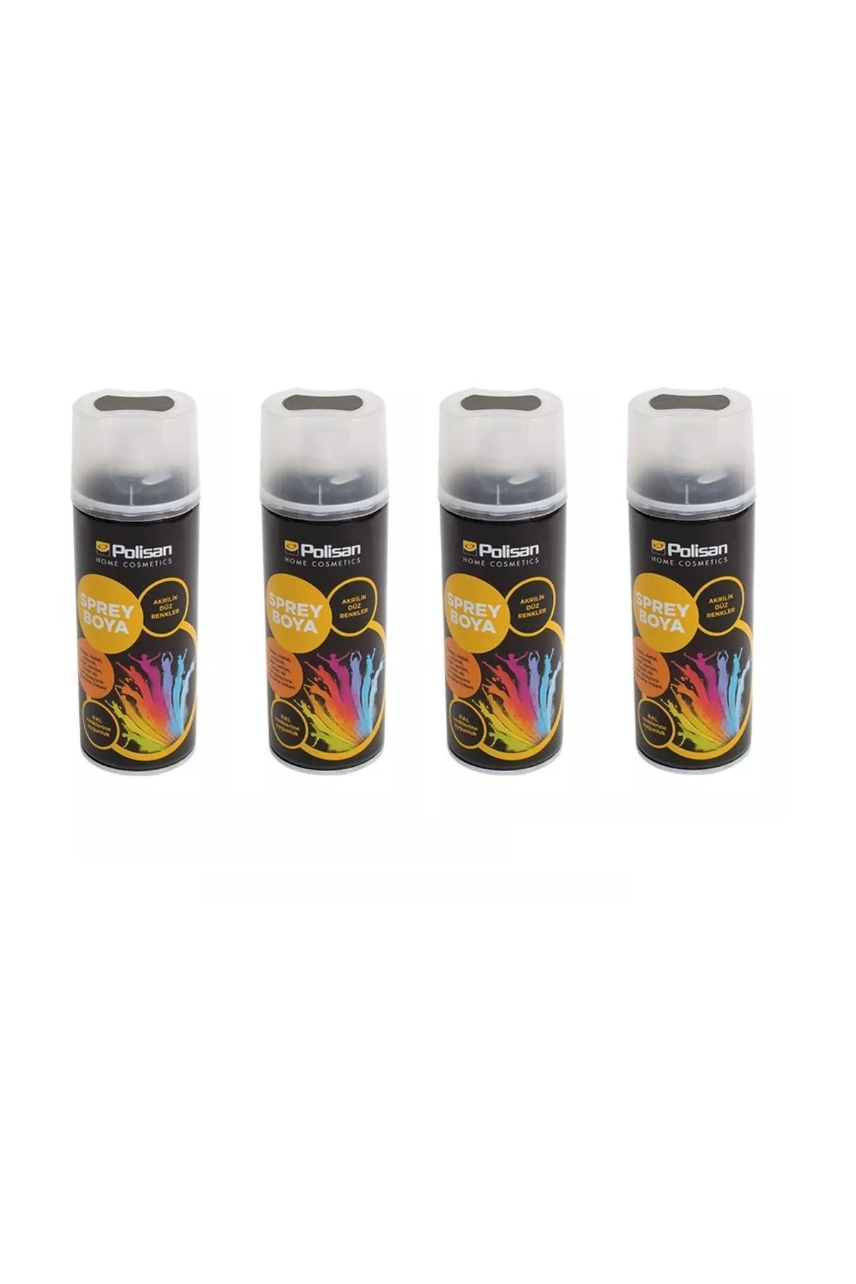 Polisan Akrilik Sprey Boya Parlak Vernik 4 X 400 Ml Trendyol