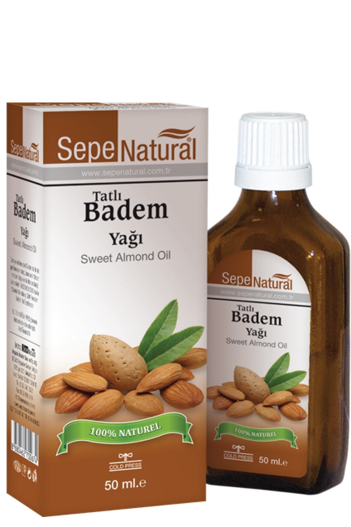Tatlı Badem Yağı 50 ml %100 Saf Soğuk Sıkım Badem Yağı — 000354-A