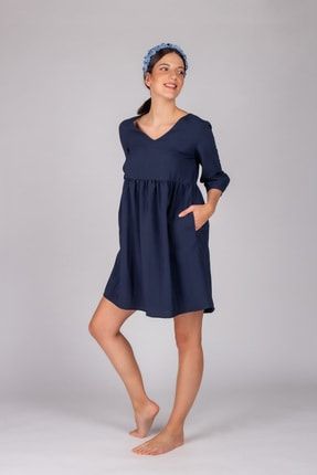 Kadın No Color Yarım Kollu Elbise 30515-B111