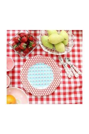 Gozde Kanavice Baskili Gupurlu Masa Ortusu Lila Trendyol