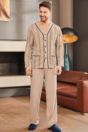 Malabadi Erkek Bordo 3 Lu Yazlik Pijama Takimi V Yaka 6002 Trendyol