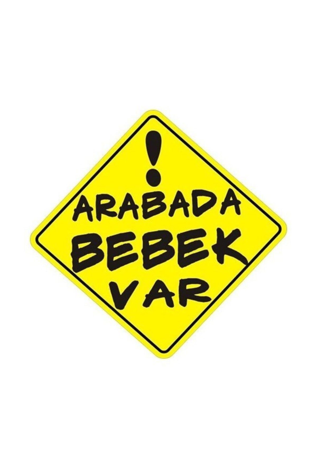 Sticker Sepetim Arabada Bebek Var Trendyol