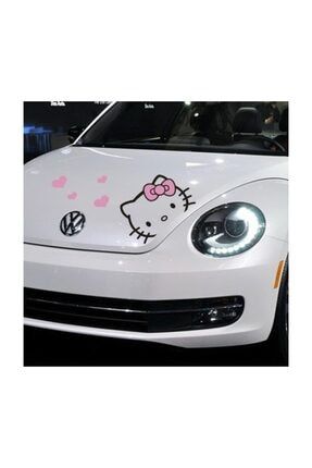 Hello Kitty Dekoratif Kaputüstü Çok Amaçlı Oto Sticker ARKSN000803