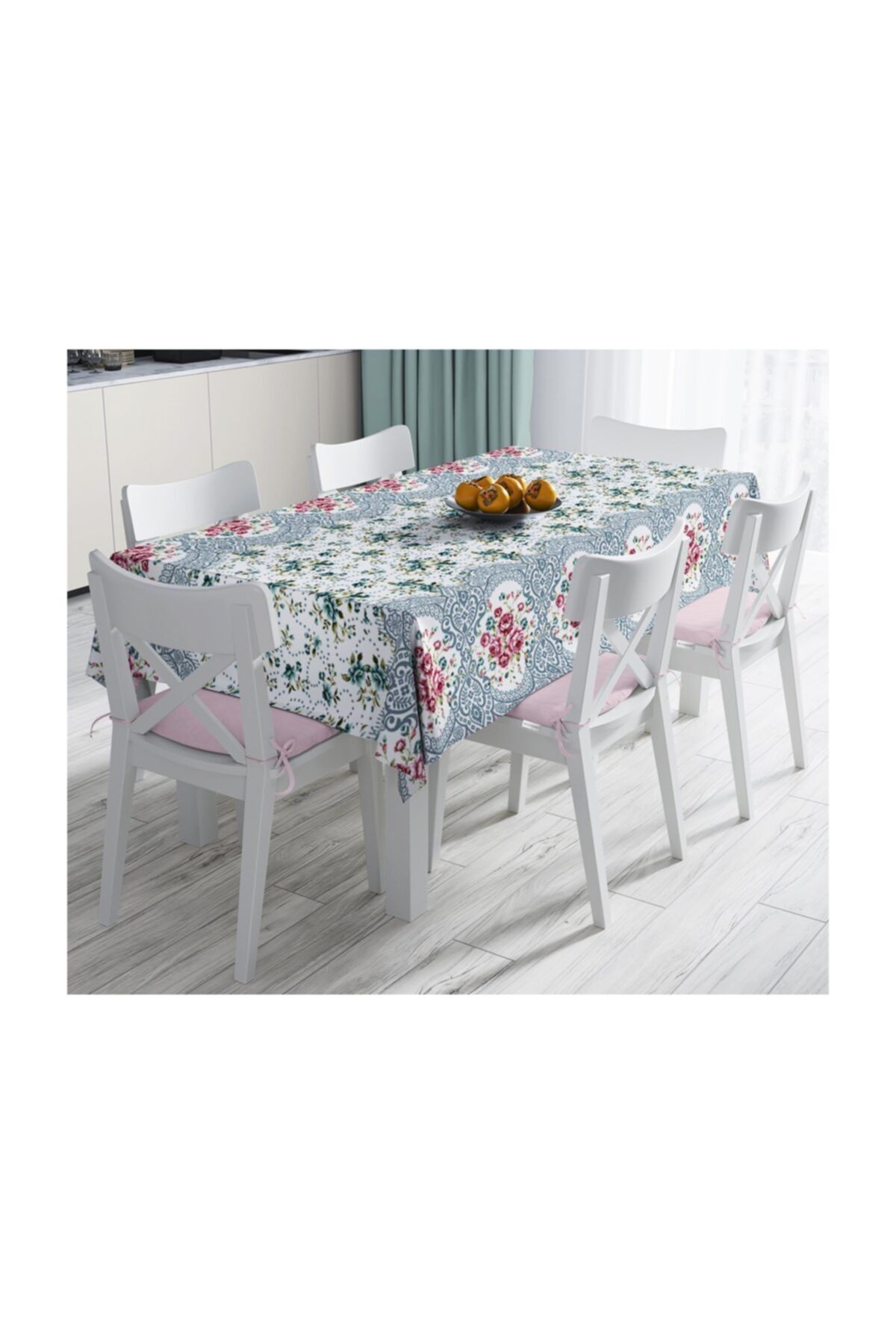 Realhomes Față De Masă Rezistentă La Pete Cu Imprimare Digitală Cu Design Special-140x220 Cm - One Size
