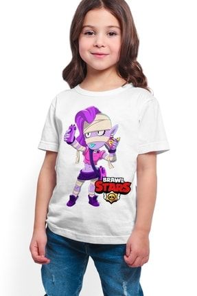 Acr Giyim Brawl Stars Emz Dijital Baskili Beyaz Unisex T Shirt K 01 Trendyol