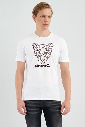 Erkek Beyaz Giovane G. Designers T-Shirt 318200029110