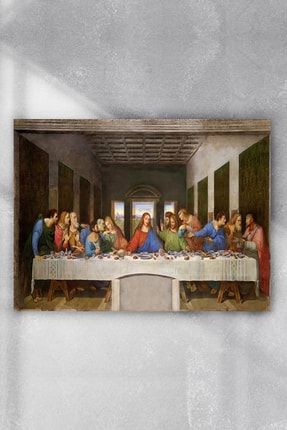 Postermanya Leonardo Da Vinci Son Aksam Yemegi Sanatsal Cerceveli Tablo 40x50cm Trendyol
