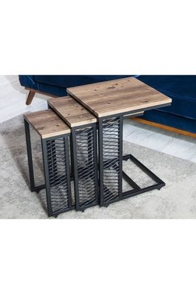 Vivense Elegant Zigon Sehpa Ceviz Trendyol