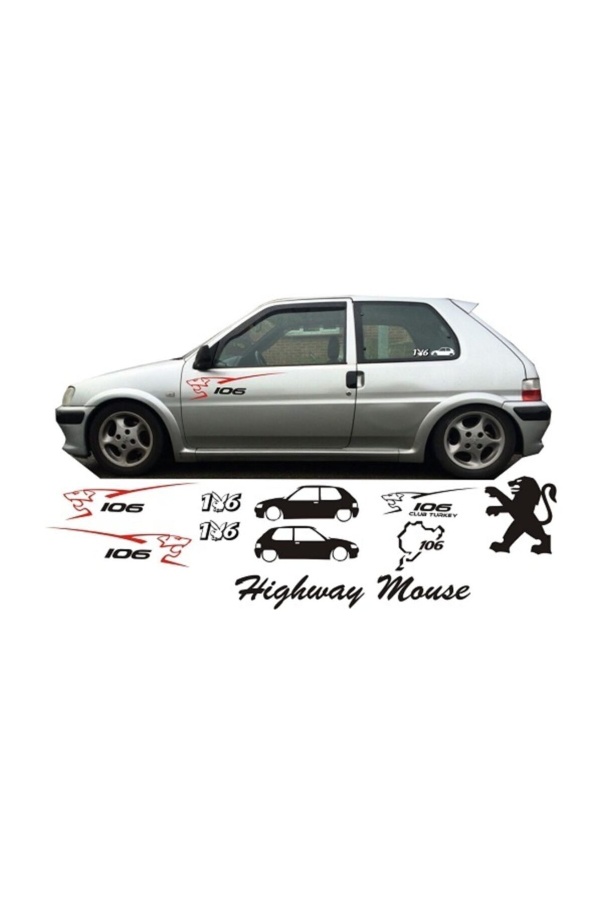 Sticker et autocollant Peugeot 106