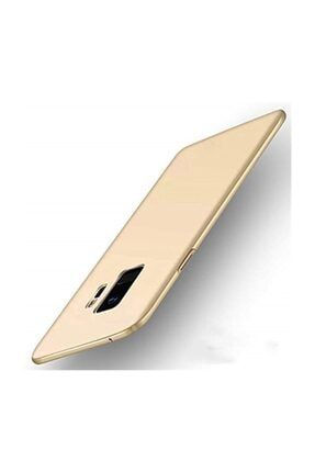 Samsung Galaxy S9 Plus Kılıf Tam Renk Esnek Silikon Kapak Gold Premium 98547456