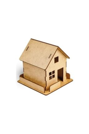 Genel Markalar Ahşap Maket Çitli Ev Kendin Yap Çiftlik Evi 3d İş Teknik Eğiti...