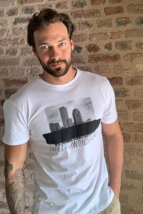 Trendyol Man Beyaz Erkek Baskili T Shirt Tmnss20ts0959 Trendyol