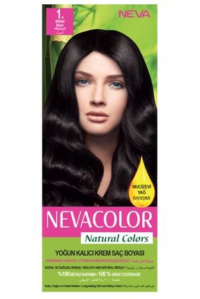 Natural Colors 1. Siyah - Kalıcı Krem Saç Boyası Seti NC1