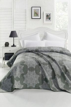 Barine Home Gri Star Yatak Ortusu Cift Kisilik Trendyol