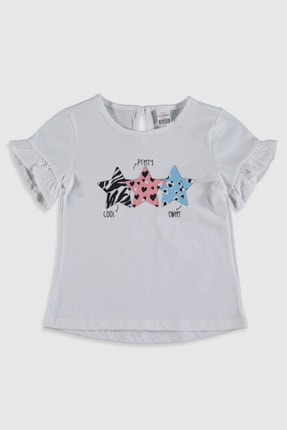 Lc Waikiki Kiz Bebek Bebek Beyazi Cu9 Tisort Trendyol
