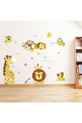 Neşeli Orman Hayvanları Yuva Kreş Bebek Ve Çocuk Odası Duvar Sticker SK-263