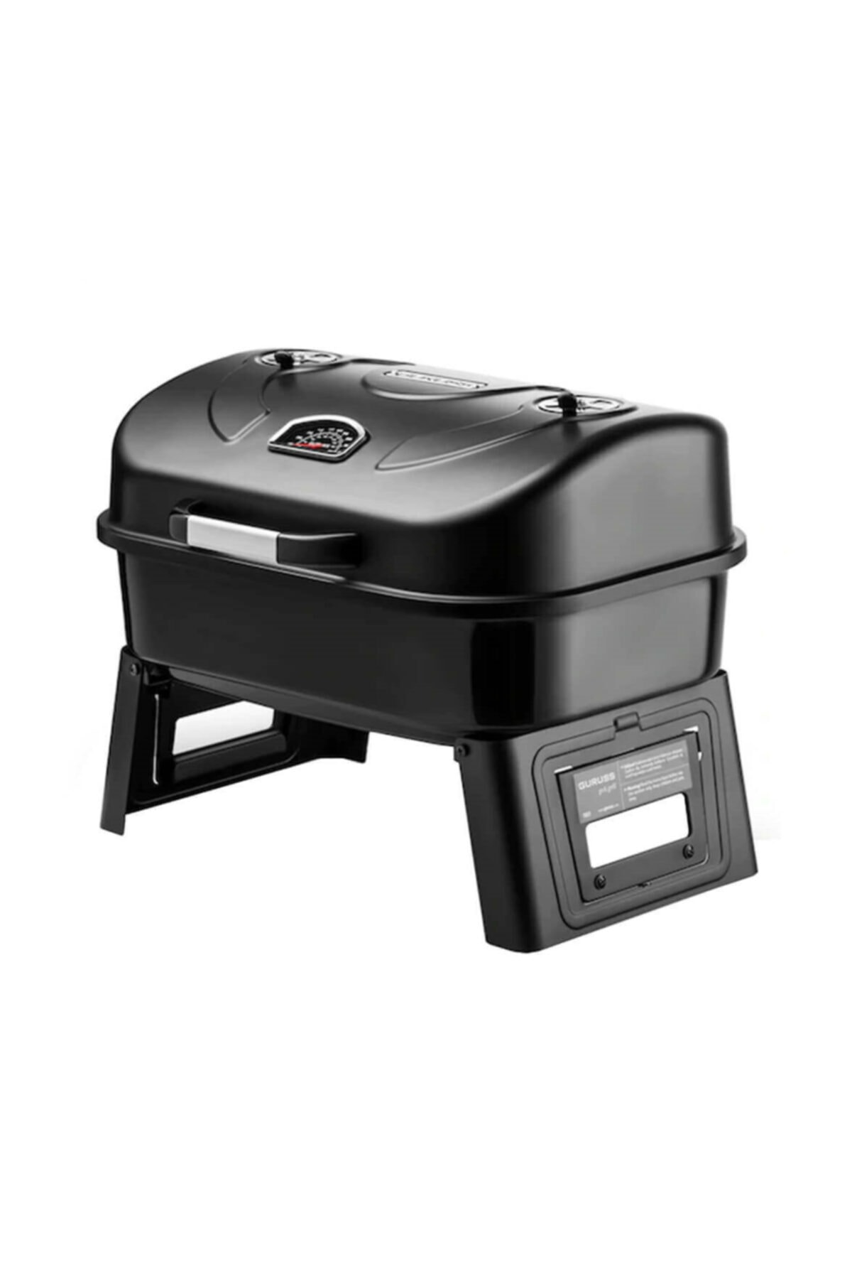 Go&grill Portatif Barbekü Ikili Döküm Set Kömürlü Mangal - Siyah 2