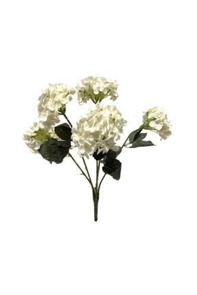 Yapay Çiçek Ortanca Çiçeği Beyaz 50 cm TY231-8459
