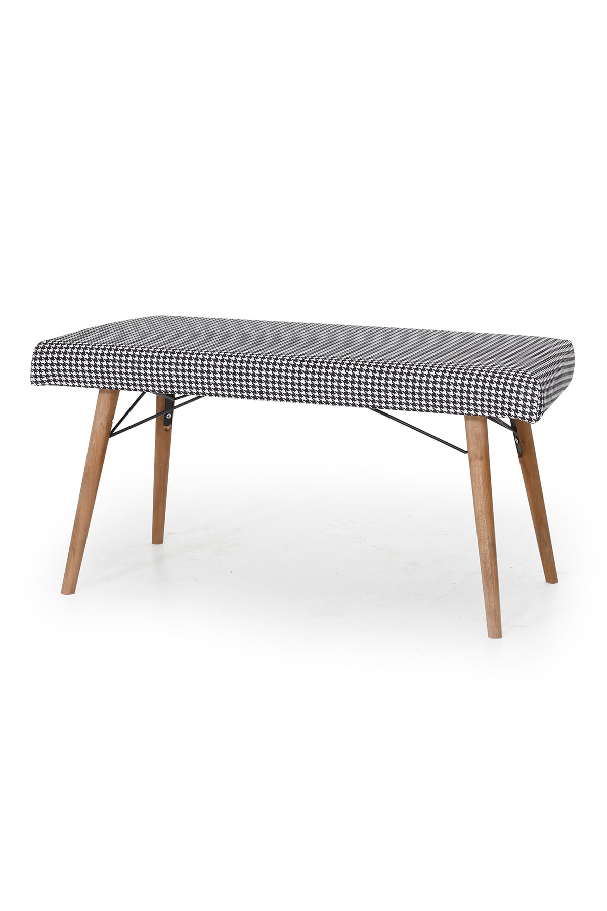 Parlavita Kelebek Masa ve Bank Takımı Beyaz Damalı