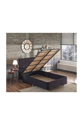 Niron Yatak Niron Ela Baza Ve Baslik Seti 120x200 Cm Tek Kisilik Sutlu Kahve Kumas Baza Ve Basligi Soho Kumas Trendyol