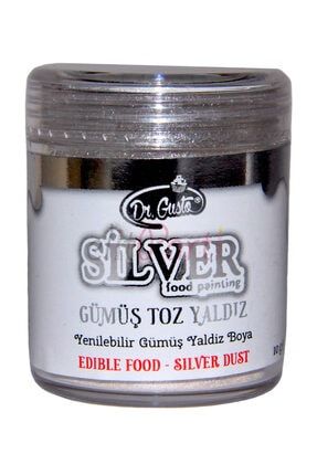 Yenilebilir Metalik Toz Gümüş Gıda Boyası 10 gr m6367