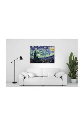 Van Gogh Yıldızlı Gece Cam Tablo 3 50x70 Cm CT0127