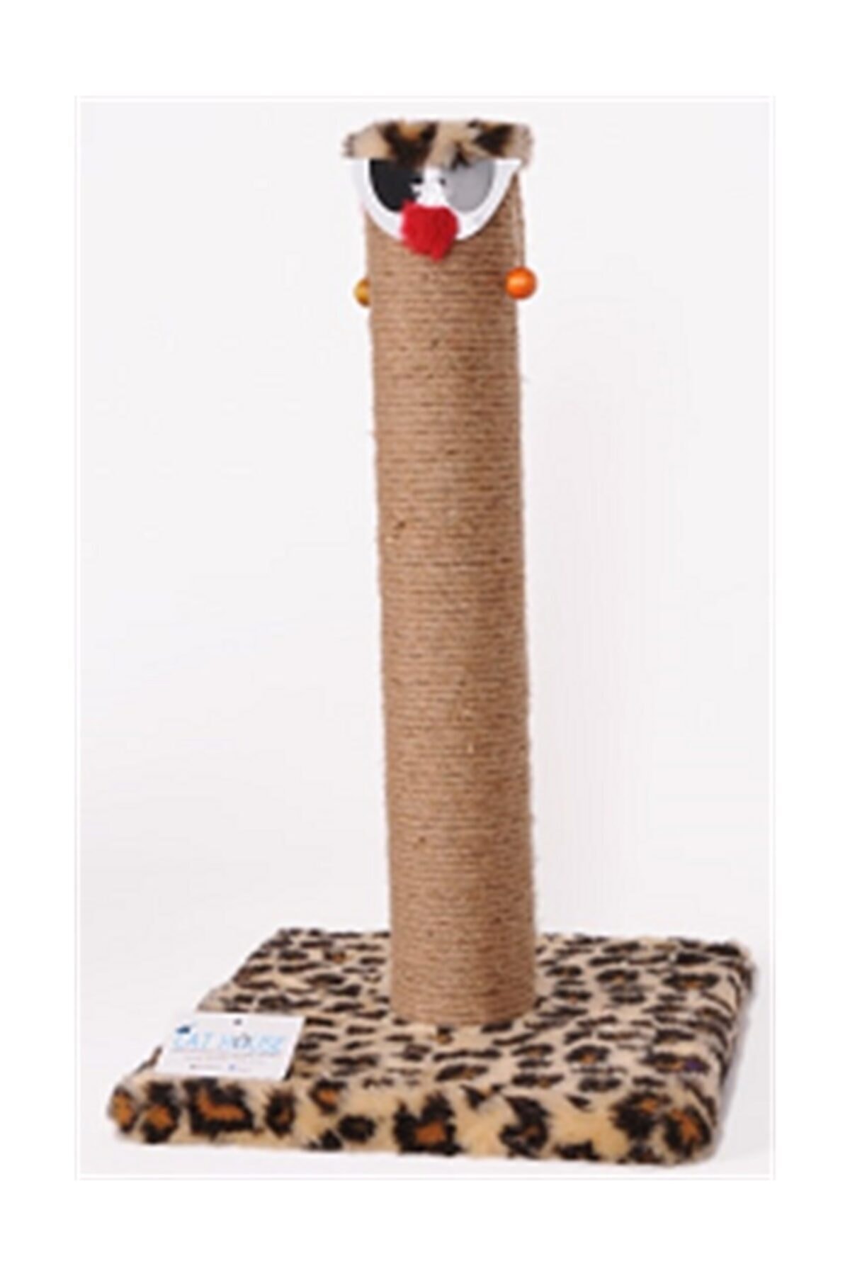 Cathause Cat Hause Leopar Desenli Palyaço Kedi Tırmalama Tahtası 60x30x30 Cm (leopar)