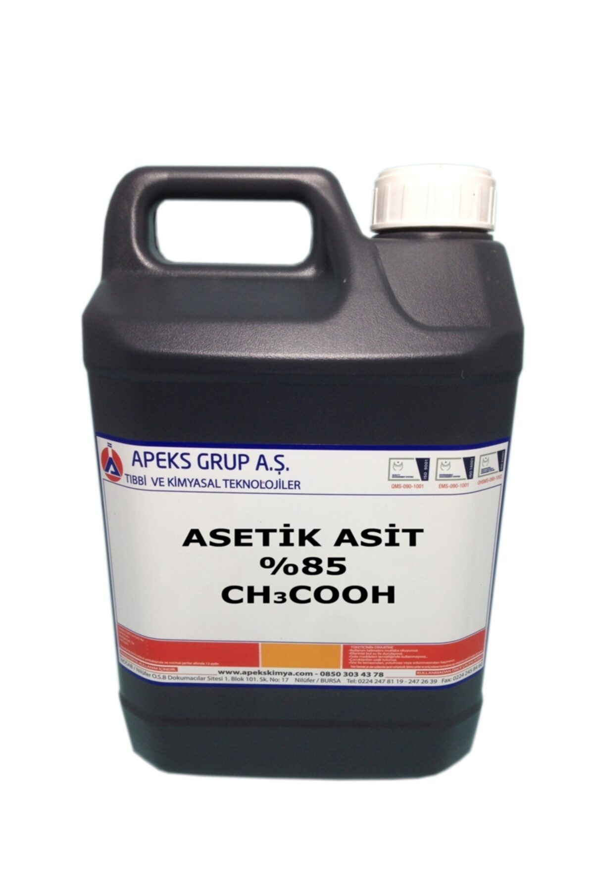 APEKS Asetik Asit - %85 - Ch3cooh - 5 kg