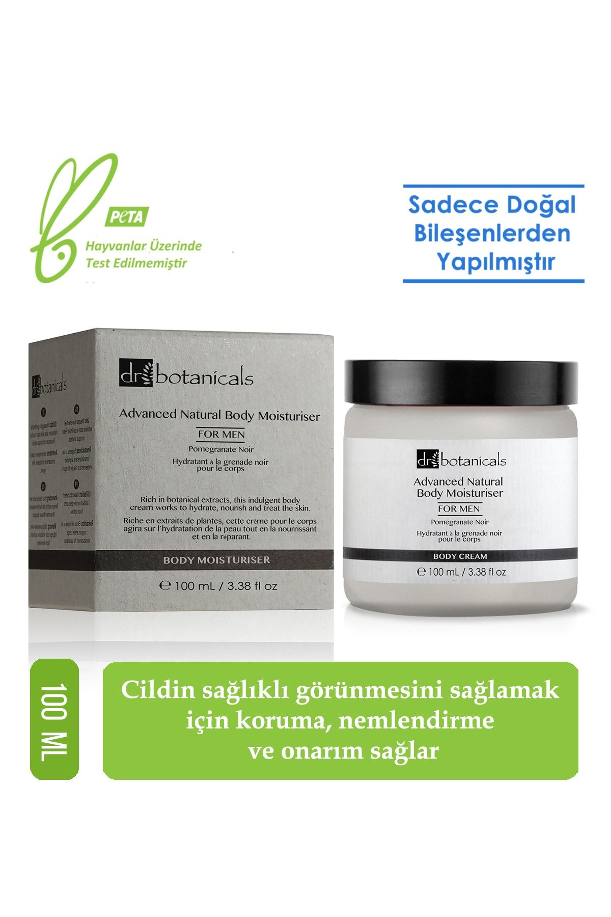 Dr Botanicals Yogun Narli Dogal Vucut Kremi Erkekler Icin 100 Ml 642872596740 Trendyol
