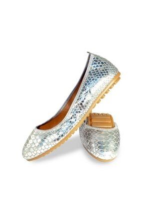 Kadın Beyaz Silver Amarus Babet Ayakkabı BB210