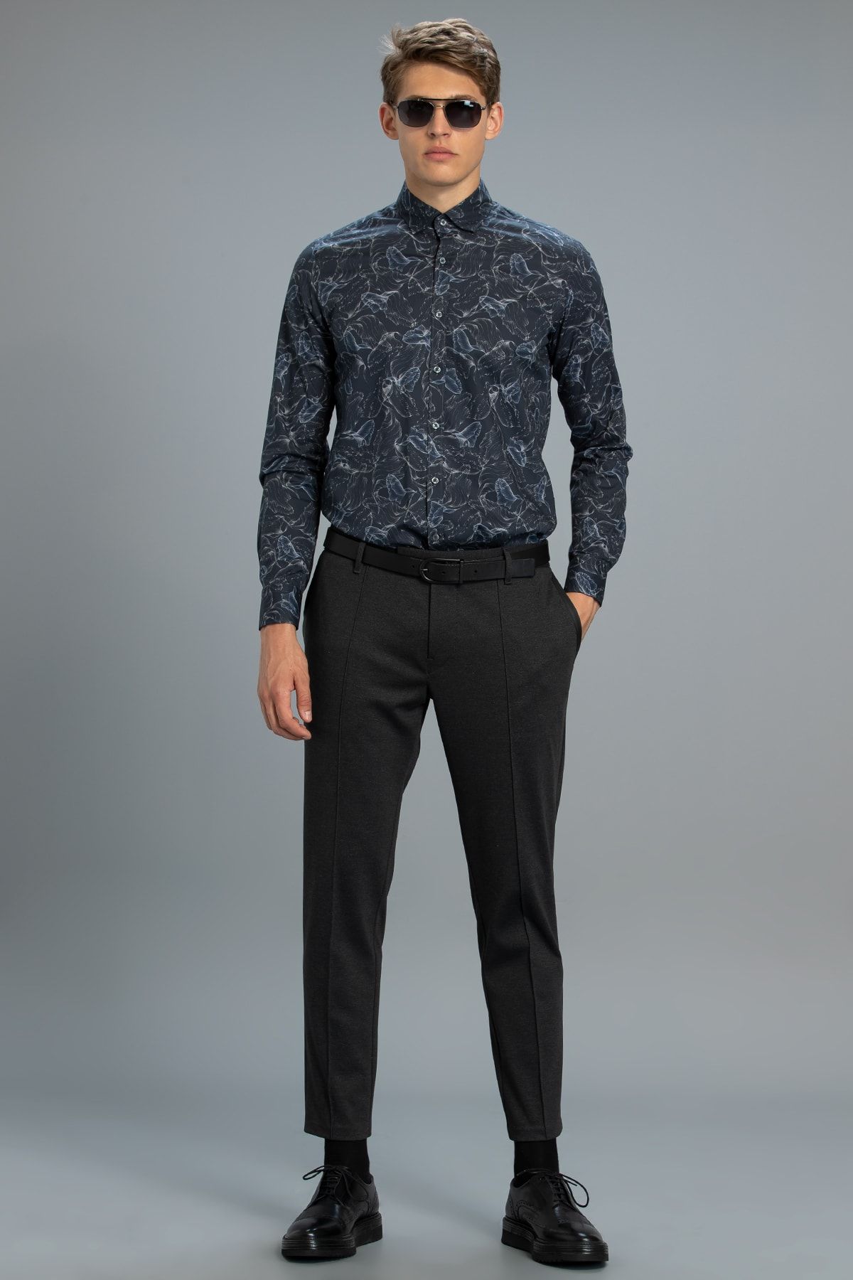 Lufian Erkek Slim Fit Spey Spor Gomlek Yesil 111010134100600 Trendyol
