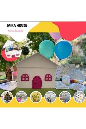 Mika House Cocuk Ahsap Aboyama Etkinlik Seti Mika Car Trendyol