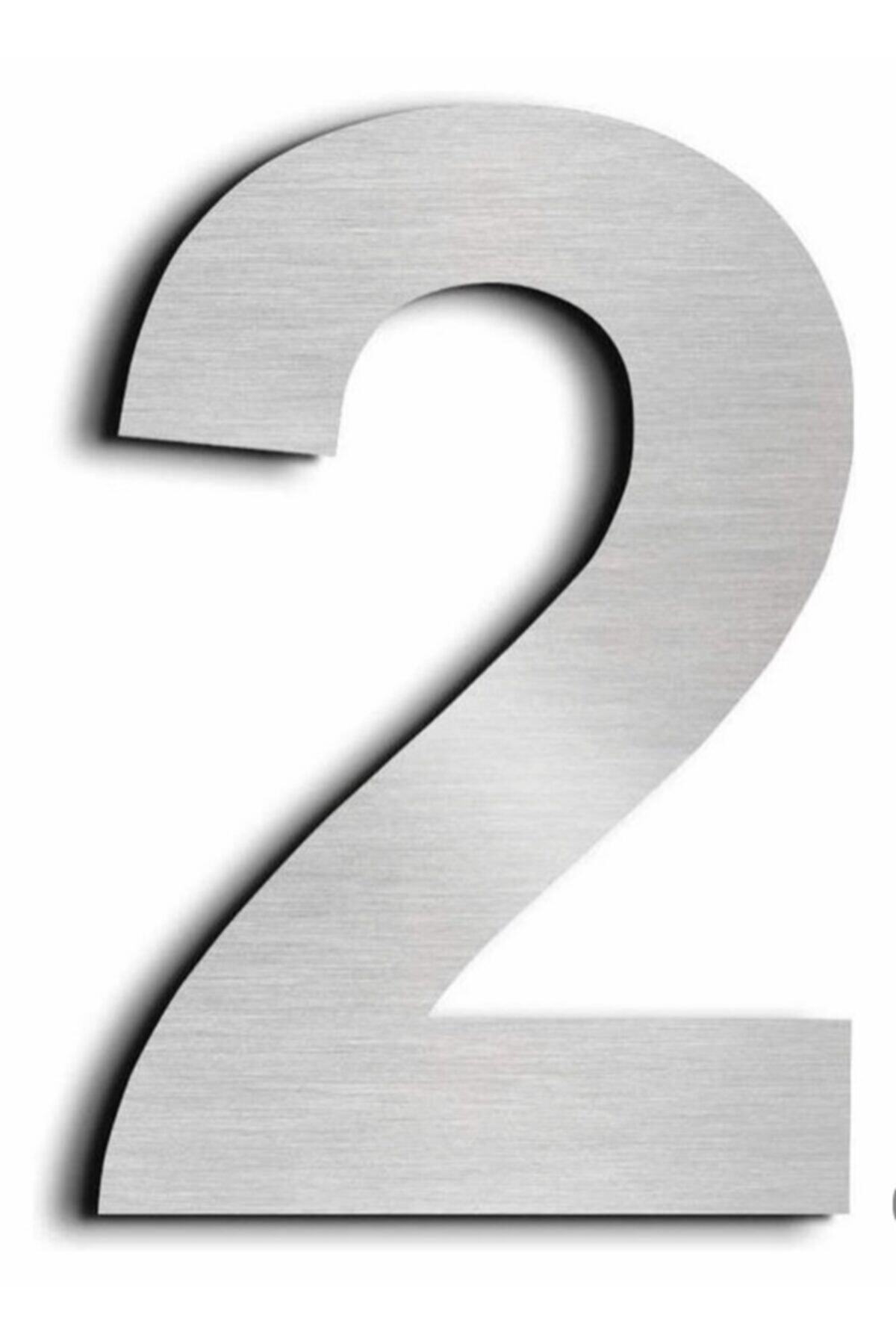 Door Number 10 Cm No 2 Stainless Steel Self Adhesive Door Building Home Number Arial Font