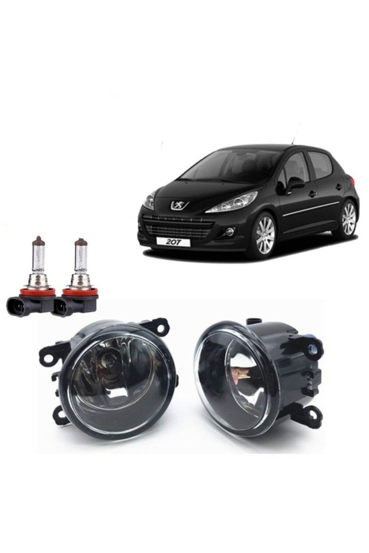 Genel Markalar Peugeot 207 2006-2009 Sis Farı Seti Oem: 8200074008