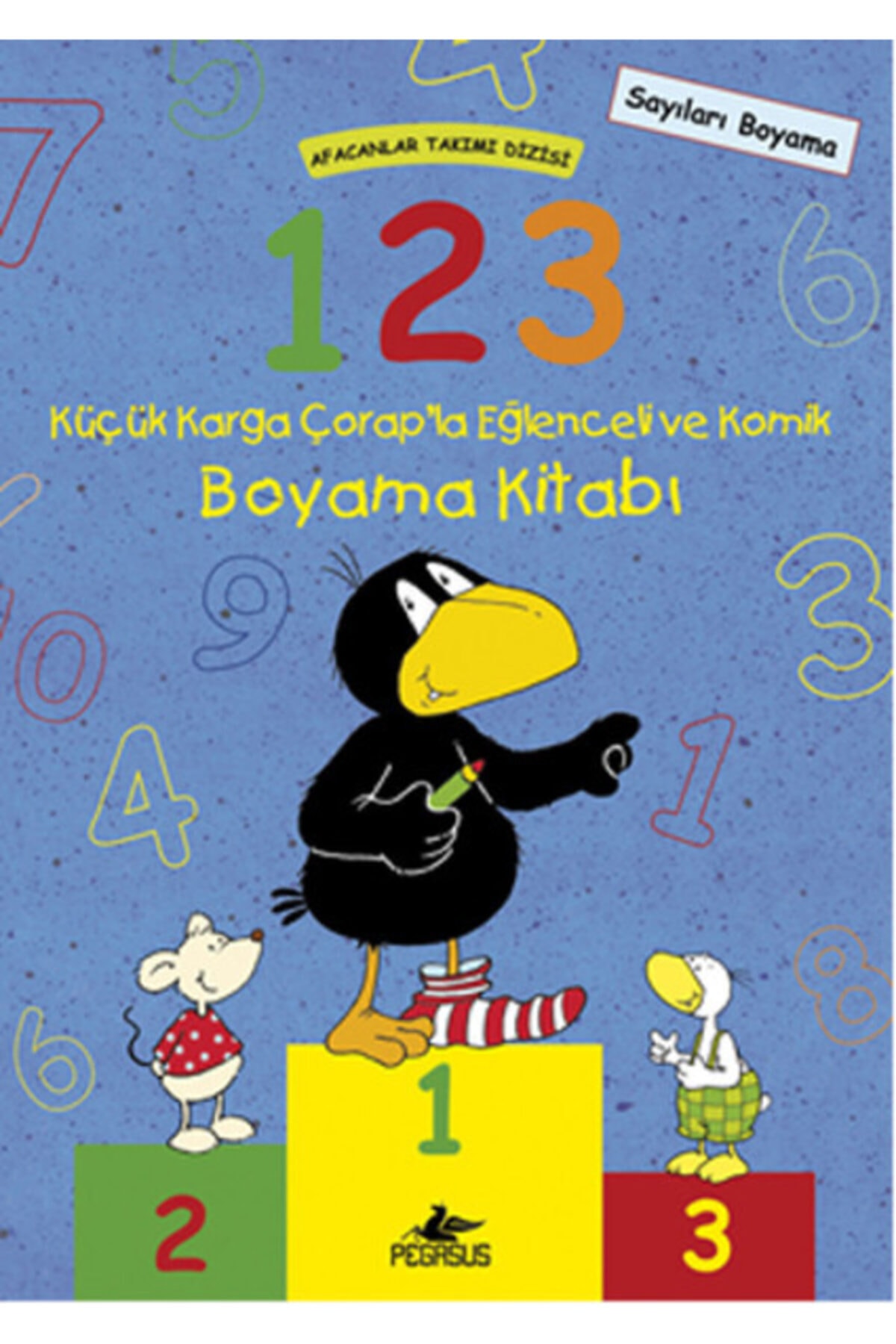 Pegasus Yayınları 1-2-3 Küçük Karga Çorap'la Eğlenceli Ve Komik Boyama Kitabı