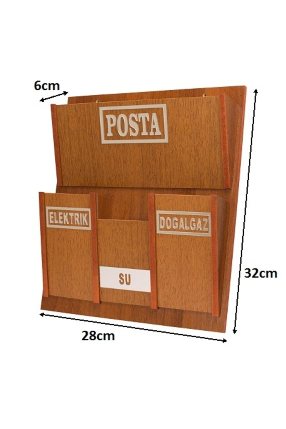 SELENA-Wooden Common Invoice And Mailbox 2 Colors Walnut Maple 2