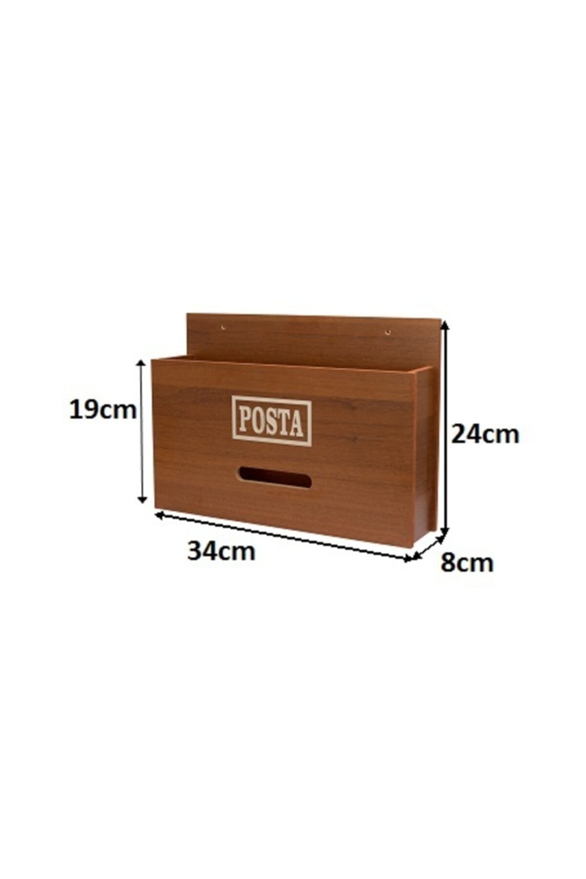 SELENA-Wooden Mail and Invoice Box Walnut Maple 2 Colors 2