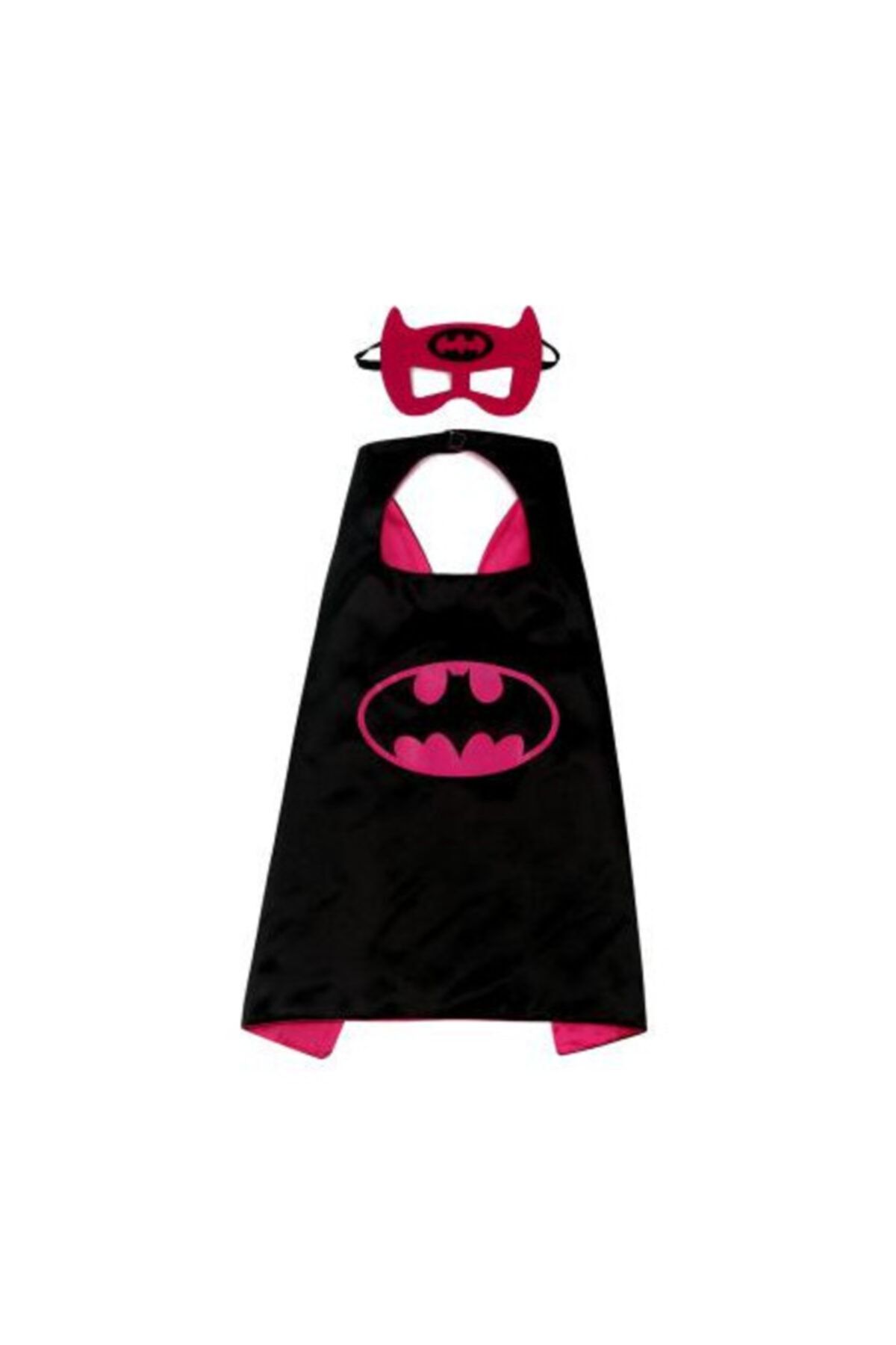 siyah batgirl pelerin ve maske